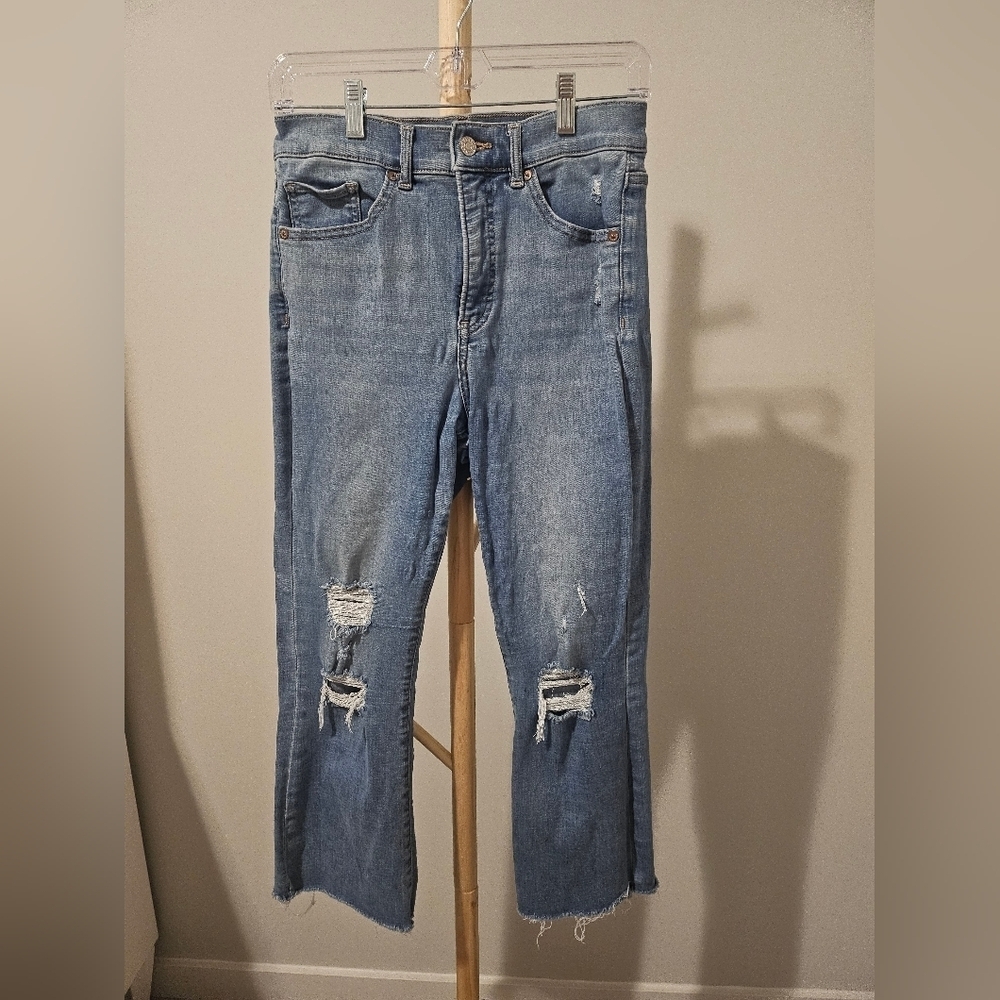 Express Cropped Flare, Size 8